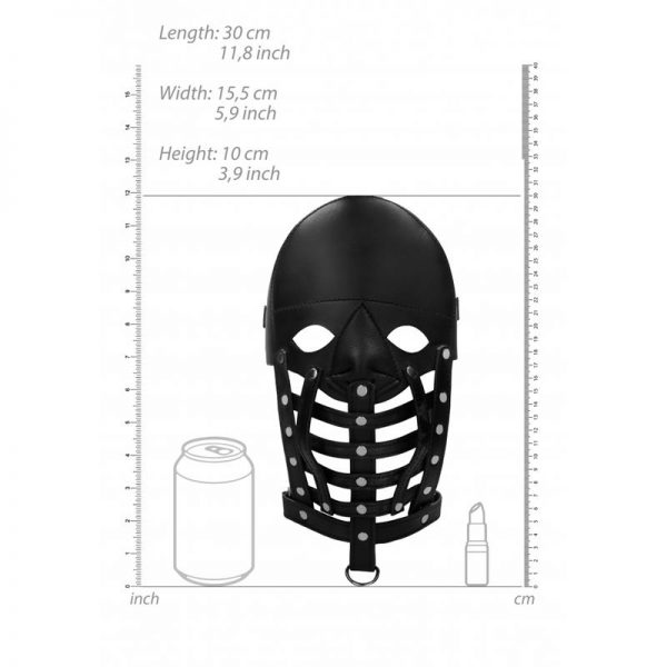 Mascara de Cuero Masculina Negro de calidad y barato