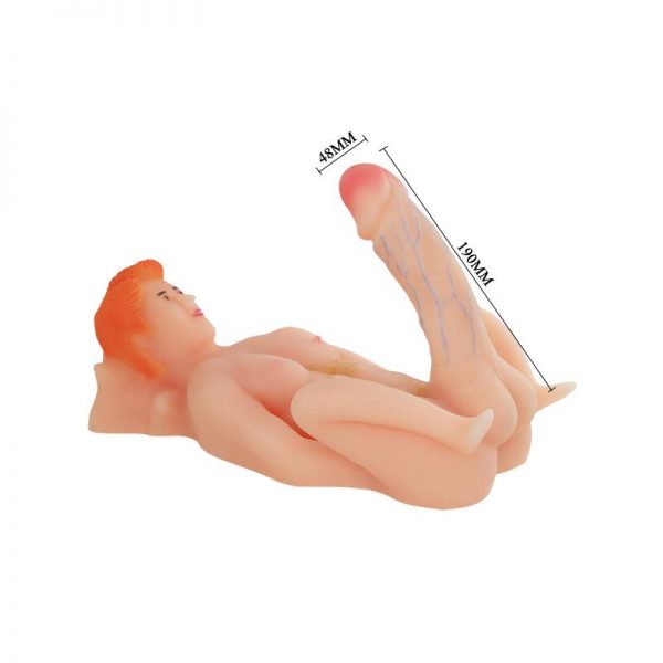 Masturabdor con Pene Realista Vibración y Rotación marca BAILE