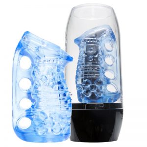 Masturbador Blue Ice y Estuche de Secado de la marca FLESHLIGHT