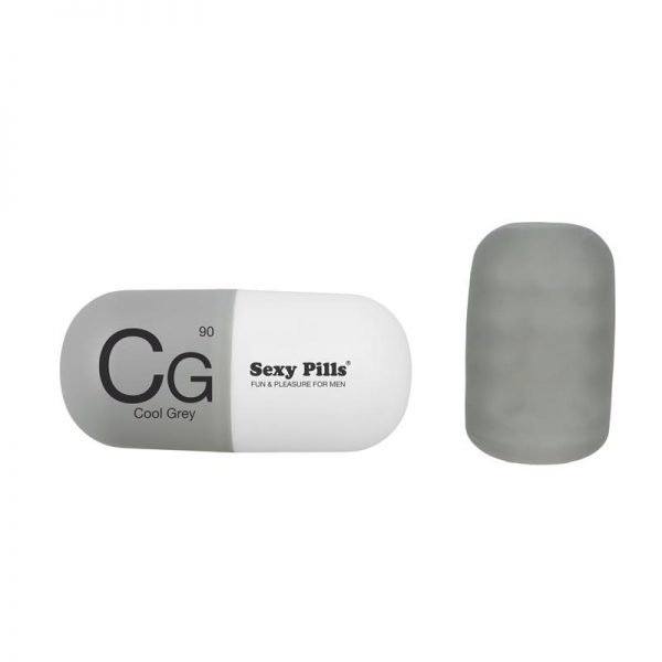 Masturbador Sexy Pills Cool Grey diseñado por la marca LOVE TO LOVE