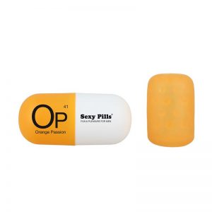 Masturbador Sexy Pills Orange Passion diseñado por la marca LOVE TO LOVE