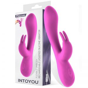 Mauve Vibrador Unibody Silicona Liquida USB Rosa diseñado por la marca INTOYOU