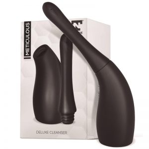 Meticulous Ducha Anal Deluxe Silicona Negro diseñado por la marca TARDENOCHE