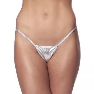 Micro Tanga Plateado Talla Unica de la marca AMORABLE