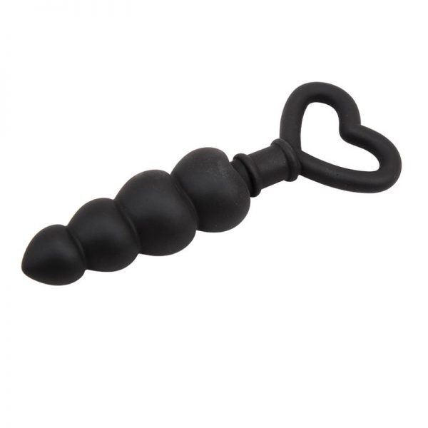 Mini Cadena Anal 15.6 x 3.4 cm Silicona Negro de la tienda erótica web www.tiendaeroticaweb.es