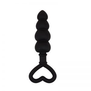 Mini Cadena Anal 15.6 x 3.4 cm Silicona Negro diseñado por la marca CHISA