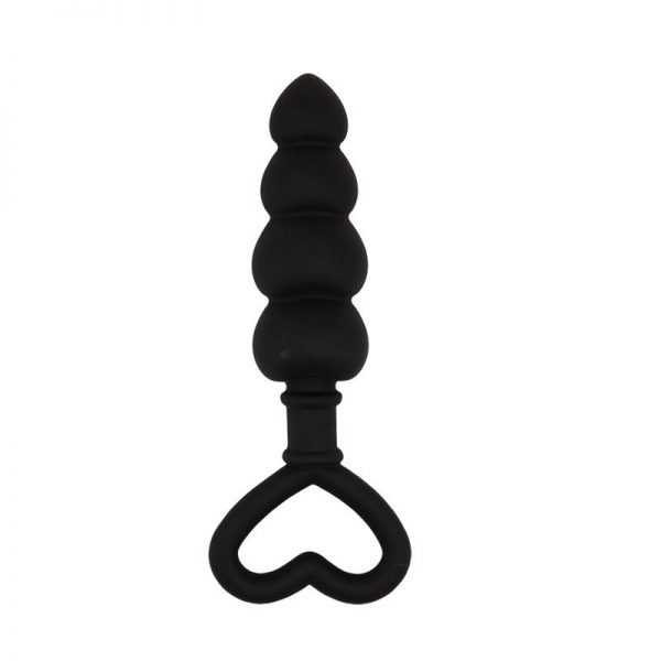 Mini Cadena Anal 15.6 x 3.4 cm Silicona Negro diseñado por la marca CHISA
