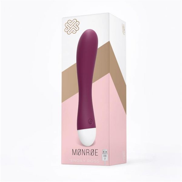 Monroe Vibrador Silicona Recargable USB Púrpura marca ENGILY ROSS
