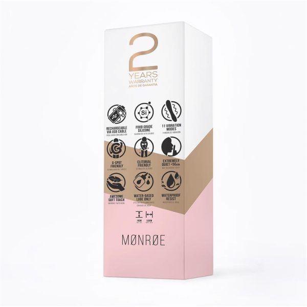 Monroe Vibrador Silicona Recargable USB Púrpura barato