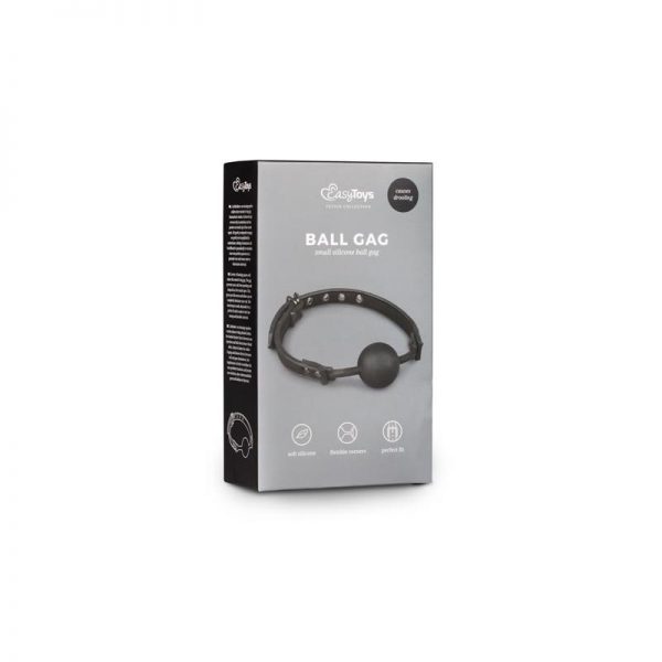 comprar Mordaza con Bola Silicona Negro en sex shop www.tiendaeroticaweb.es