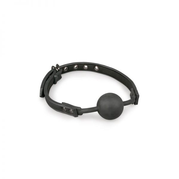 Mordaza con Bola Silicona Negro diseñado por la marca EASYTOYS