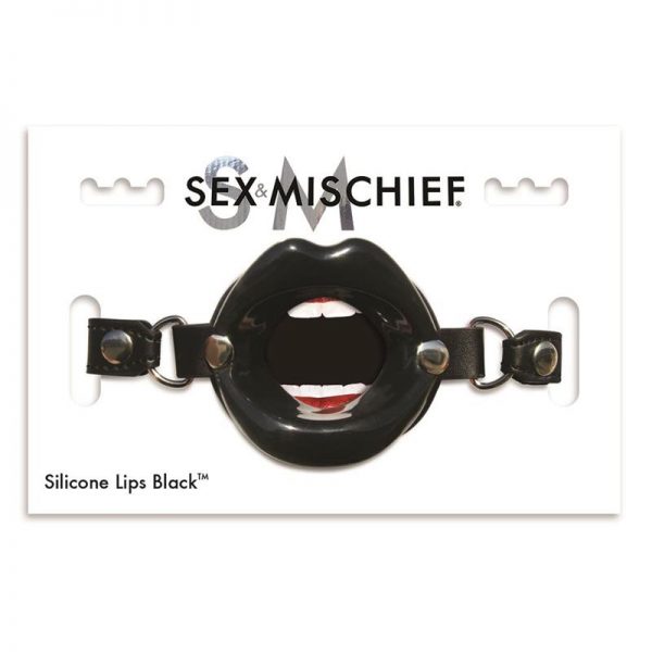 comprar Mordaza con Forma de Labios Color Negro barato y de calidad