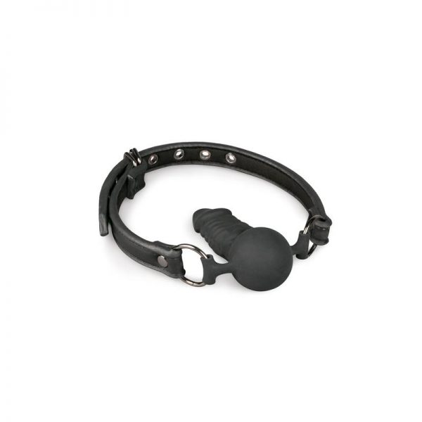 Mordaza con Pene Silicona Negro diseñado por la marca EASYTOYS