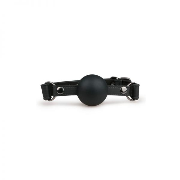 Mordaza con Bola Silicona Negra fabricado por EASYTOYS