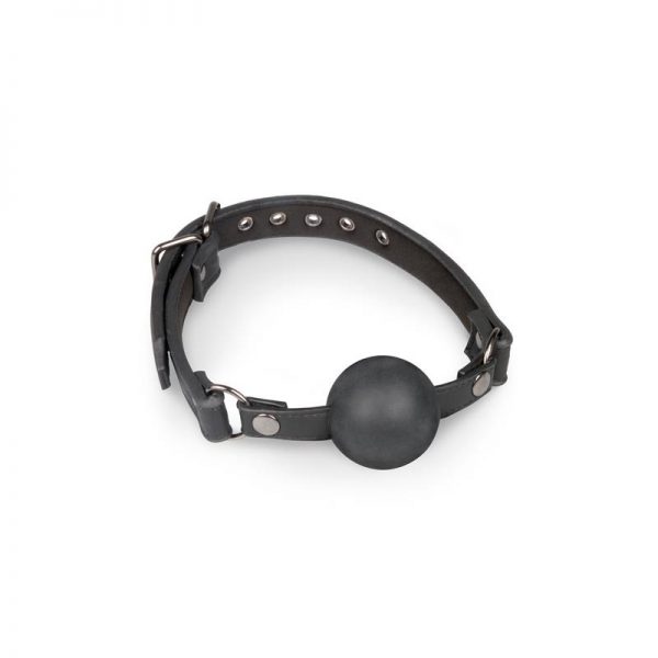 Mordaza con Bola Silicona Negra de la marca EASYTOYS