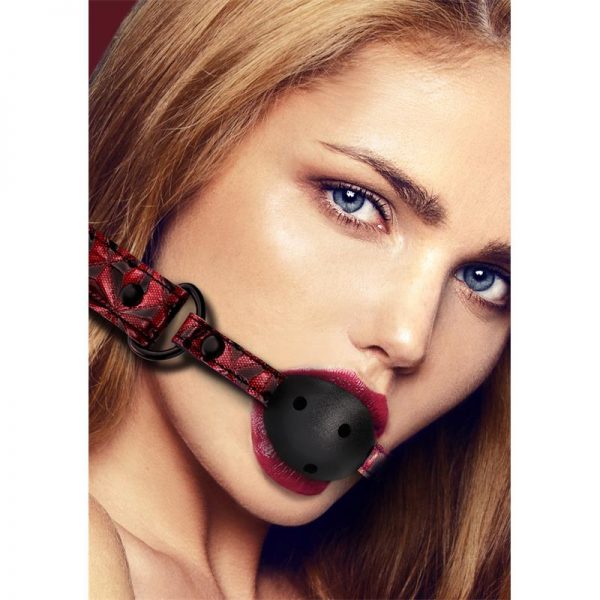 comprar Mordaza de Bola Transpirable Burgundy en sex shop online
