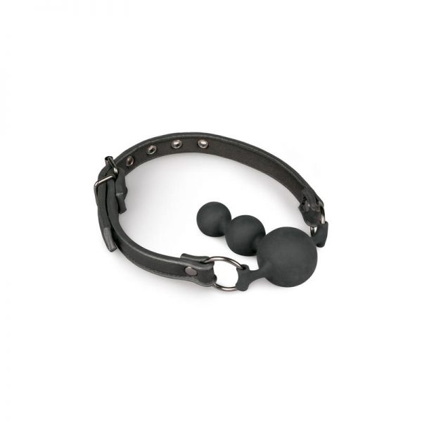 Mordaza de Silicona con Cadena - Negra diseñado por la marca EASYTOYS