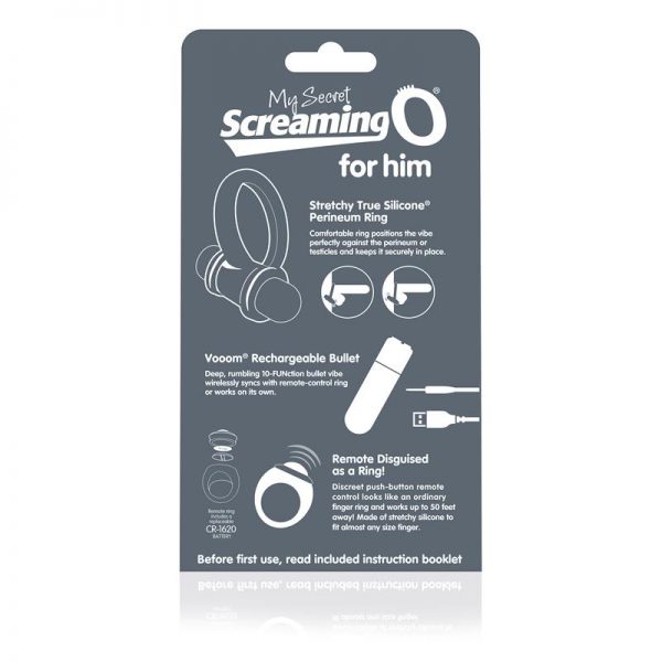 comprar My Secret  Bullet and Ring for Him - Gris