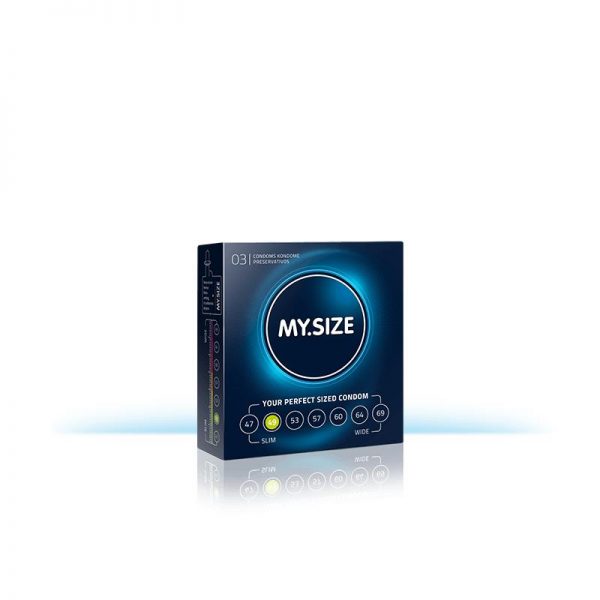 My Size Preservativos Naturales de Látex Talla 49 Caja de 3 Unidades barato