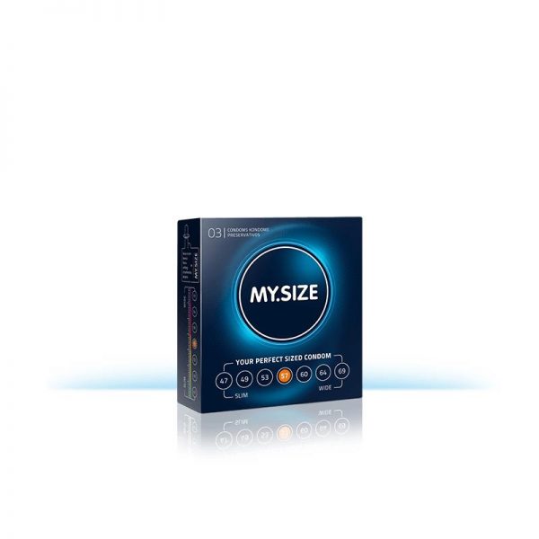 My Size Preservativos Naturales de Látex Talla 57 Caja de 3 Unidades barato