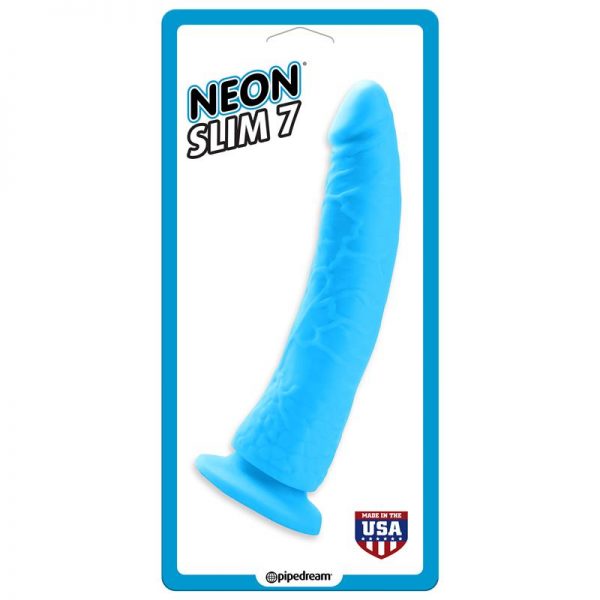 Neon Dildo Slim 7 Azul de calidad