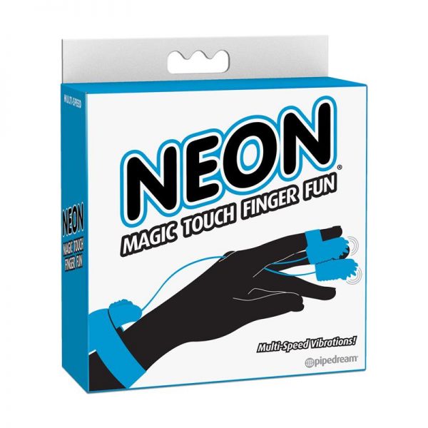 Neon Mini Vibrador para el Dedo Azul de calidad