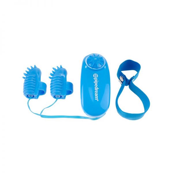 Neon Mini Vibrador para el Dedo Azul barato