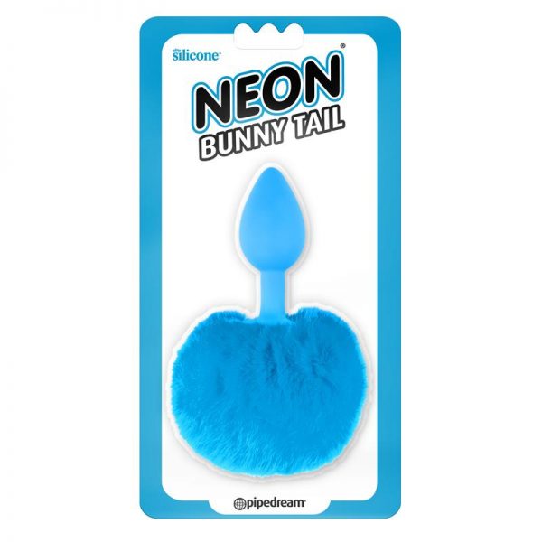 Neon Plug Anal con Cola Azul de calidad