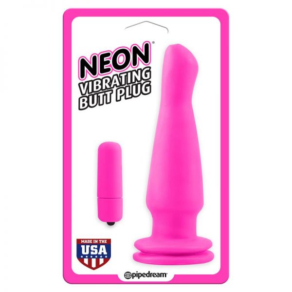 Neon Plug Anal Vibrador Rosa barato