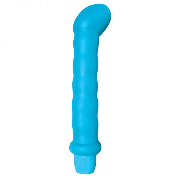 Neon Vibrador Estriado Punto G Azul barato