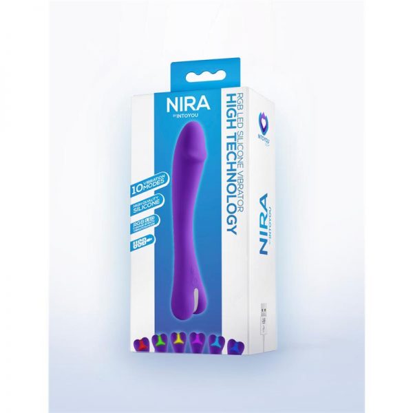 Nira Vibrador Sistema Led Doble Motor Silicona USB fabricado por INTOYOU P LINE