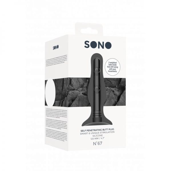 comprar No. 67 Plug Anal Sistema Auto-Penetracion Negro en sex shop online