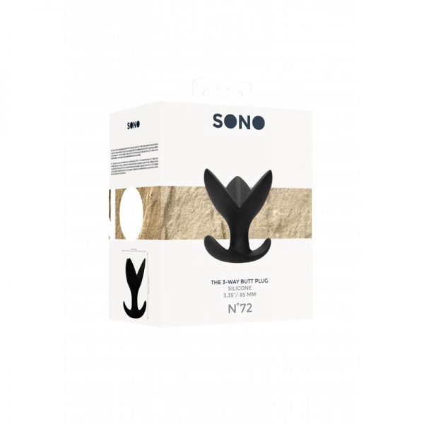 comprar No. 72 Plug Anal 3 Vías Negro en sex shop online