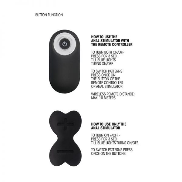 No. 79 Estimuldor Punto P Vibrador Control Remoto Negro diseñado por la marca SONO