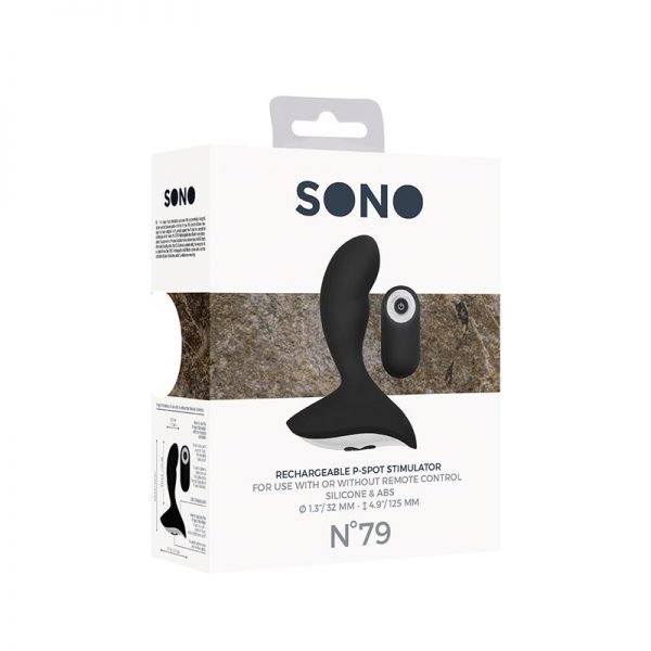 No. 79 Estimuldor Punto P Vibrador Control Remoto Negro en www.tiendaeroticaweb.es