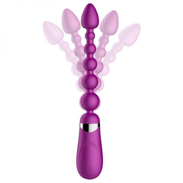 No. Five Bolas Anales con Vibracion Fléxible USB Silicona fabricado por ACTION