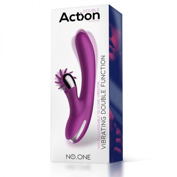 No. One Vibrador con Rueda Estimuladora USB Silicona de la tienda erótica web www.tiendaeroticaweb.es