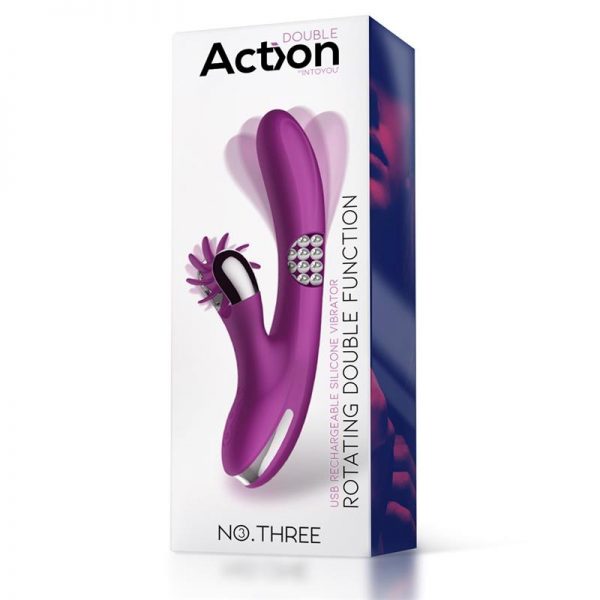 No. Three Rotador con Bolas Giratorias 360º y Rueda Estimuladora USB Silicona de la tienda erótica web www.tiendaeroticaweb.es