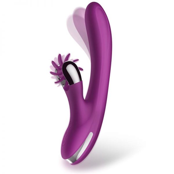 No. Two Vibrador Movimiento Finger y Rueda Estimuladora USB Silicona fabricado por ACTION