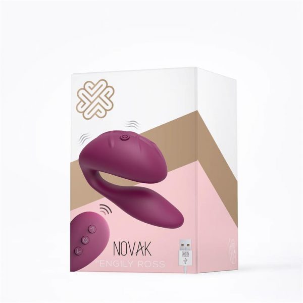 Novak Vibrador para Parejas Control Remoto USB Púrpura de calidad