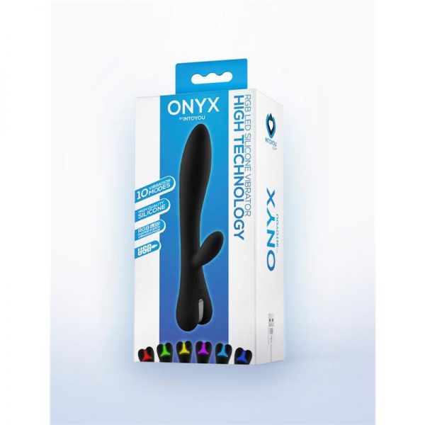 Onyx Vibrador Sistema Led Doble Motor Silicona USB fabricado por INTOYOU P LINE