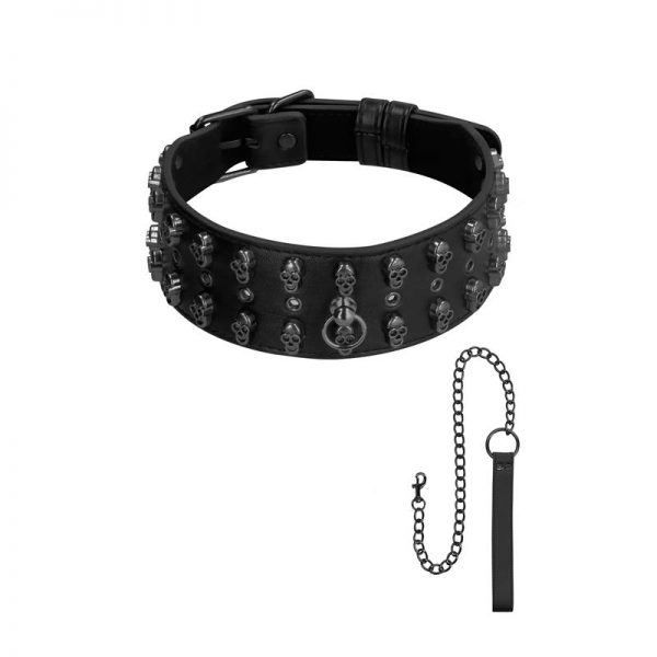 Ouch! Skulls and Bones Collar y Correa con Calaveras diseñado por la marca OUCH!