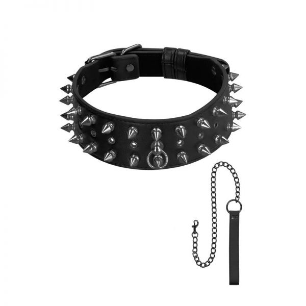 Ouch! Skulls and Bones Collar y Correa con Púas diseñado por la marca OUCH!