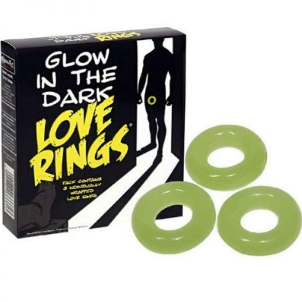 Pack 3 Anillo para el Pene Fluorescentes diseñado por la marca SPENCER & FLEETWOOD