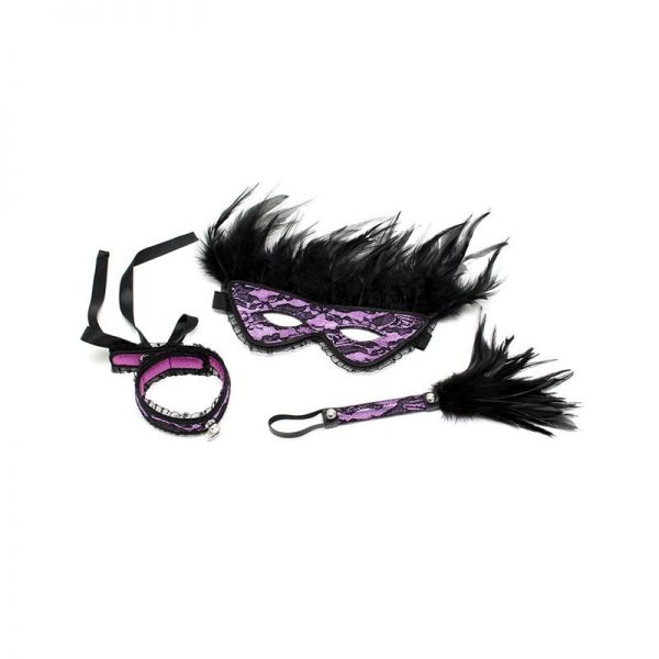 comprar Pack 3 Piezas Dominiset de Lujo Purpura en sex shop online
