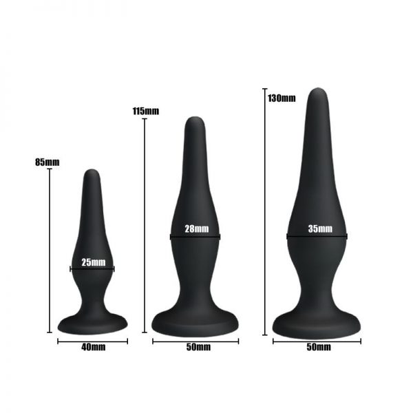 Pack 3 Plug Anales Mini Anal Kit de calidad