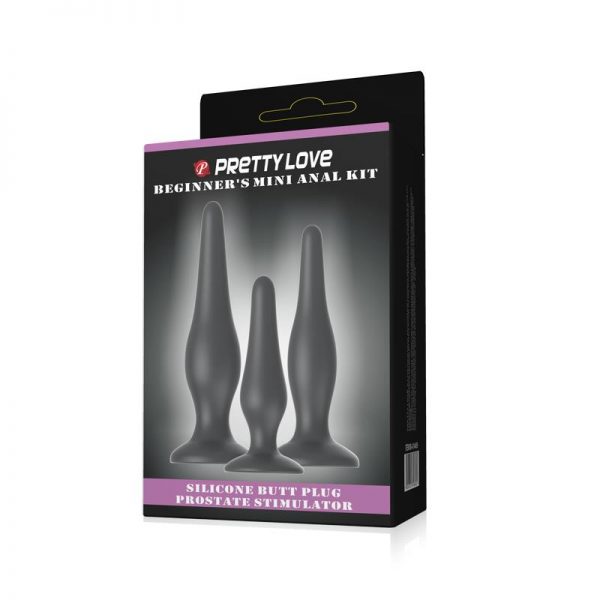 Pack 3 Plug Anales Mini Anal Kit de la marca PRETTYLOVE