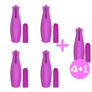 Pack 4 + 1 Petalvibe Vibrador de Pétalo USB de la marca INTOYOU S RANGE
