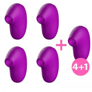 Pack 4+1 Cult Succionador Clitoris Ondas Energéticas New Generation Purpura diseñado por la marca W