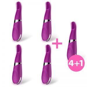 Pack 4+1 No. Six Lengua Vibradora de Clítoris y Punto G USB Silicona de la marca ACTION